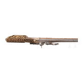 A bone inlayd Victorian wheelock-gun in 17th century style, using some authentic parts