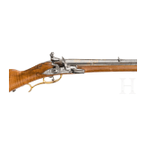 A flintlock rifle with damascened Ottoman barrel, Krause in Mitau (LVA), circa 1735