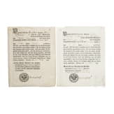 General Alexander von Knobelsdorff (1723&ndash;1799) &ndash; two autographs, dated 1785 and 1790