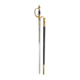 An old-style sword for Prussian infantry officers as an officer's gift, dated 1853