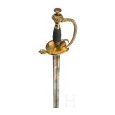 An old-style sword for Prussian infantry officers as an officer's gift, dated 1853
