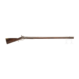 A Dutch flintlock shotgun with earlier engraved barrel by Johann Jakob Behr in Maastricht, circa 1760