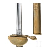 An old-style sword for infantry officers, dated 1882