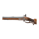 A deluxe flintlock rifle for oval bullets by J.G. Biesse of Helmstedt, circa 1770/80