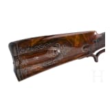A deluxe flintlock rifle for oval bullets by J.G. Biesse of Helmstedt, circa 1770/80