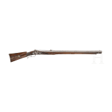 A heavy flintlock target rifle by I. G. Strela in Ochsenfurth, circa 1780