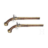 A distinguished pair of fine flintlock pistols by Heinrich Kappel of Copenhagen, circa 1700/10
