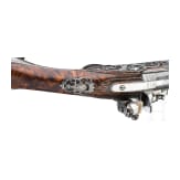 A long French flintlock pistol, circa 1710