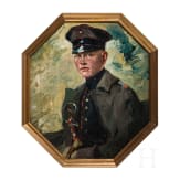 Prof. Anton M&uuml;ller-Wischin (1865 - 1949) - a portrait of a young officer in a J&auml;ger Battalion, circa 1910
