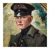 Prof. Anton M&uuml;ller-Wischin (1865 - 1949) - a portrait of a young officer in a J&auml;ger Battalion, circa 1910