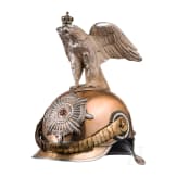 A helmet M 1889 for enlisted men of the Garde du Corps regiment, in the issue of 1897 onwards