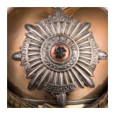 A helmet M 1889 for enlisted men of the Garde du Corps regiment, in the issue of 1897 onwards