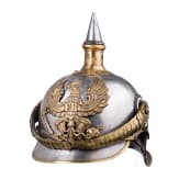 A helmet for troopers of the line cuirassiers, circa 1900