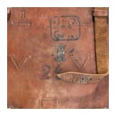 A pair of textile saddle parts for troopers of the Garde du Corps