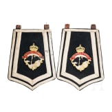 A pair of textile saddle parts for troopers of the 1st (Silesian) Life Cuirassiers Regiment "Gro&szlig;er Kurf&uuml;rst"