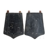 A pair of textile saddle parts for troopers of the 1st (Silesian) Life Cuirassiers Regiment "Gro&szlig;er Kurf&uuml;rst"