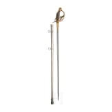 A Prussian cuirassier's sword M 54 with Damascus blade, for officers