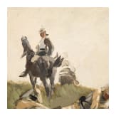 Theodor Rocholl (1854 - 1933) - Cuirassiers in the field, dated 1899