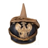 A helmet for officers of the dragoon regiments, circa 1910