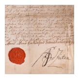 General der preu&szlig;ischen Kavallerie Hans Joachim von Zieten - Autograph, datiert 1780