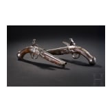 A fine pair of Brescian flintlock-pistols by Paolo Cetterio, circa 1740