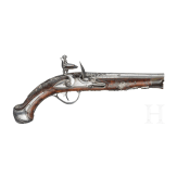 A fine pair of Brescian flintlock-pistols by Paolo Cetterio, circa 1740