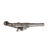 A fine pair of Brescian flintlock-pistols by Paolo Cetterio, circa 1740