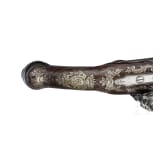 A fine pair of Brescian flintlock-pistols by Paolo Cetterio, circa 1740