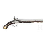 A flintlock pistol, A. Poitevin in Charente (F), circa 1740