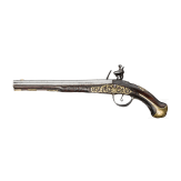 A flintlock pistol, A. Poitevin in Charente (F), circa 1740