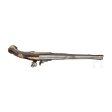 A long Belgian flintlock pistol, circa 1740