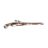 A silver-mounted flintlock pistol by Wenzel Spazierer in Vienna, circa 1750