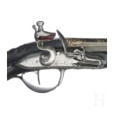 A French gold-inlaid flintlock pistol, Pierre Penel, circa 1750