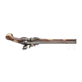 An over-and-under flintlock pistol by Wilhelm Lindenschmitt in Mainz, ca. 1770