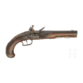 A flintlock pistol with gold-plated fittings by Franz Poltz in Karlsbad, circa 1790