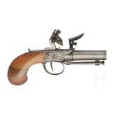 Two British flintlock pocket pistols, circa 1800