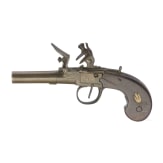 Two British flintlock pocket pistols, circa 1800