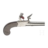 A flintlock pocket pistol, J&W in London, circa 1800