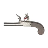 A flintlock pocket pistol, J&W in London, circa 1800