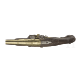 A silver-mounted flintlock pistol, circa 1820