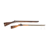 Two muzzle-loading rifles, Turkey and Germany, circa 1800