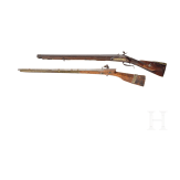 Two muzzle-loading rifles, Turkey and Germany, circa 1800