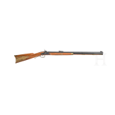 A percussion Hawken rifle, Mav in Italy, late 20th century