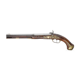 A converted percussion pistol, Suhl/Zella St. Blasii(?), circa 1735