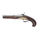 A German percussion pistol, circa 1780