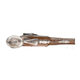 A pair of silver mounted percussion pistols, Antoine Gillier in St. &Eacute;tienne, circa 1790