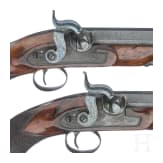 A pair of English percussion pistols by Henry Nock, London, circa 1800
