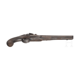 A cased pair of percussion pistols by Barber in Newark (GB), circa 1820