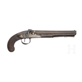 A cased pair of percussion pistols by Barber in Newark (GB), circa 1820