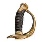 Prunkvoller preu&szlig;ischer Damast-Geschenkdegen M 1889 f&uuml;r Offiziere, datiert 1890